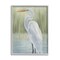 Stupell Industries Egret on Marsh Landscape Framed Giclee Art